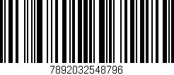Código de barras (EAN, GTIN, SKU, ISBN): '7892032548796'