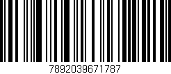 Código de barras (EAN, GTIN, SKU, ISBN): '7892039671787'