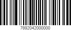Código de barras (EAN, GTIN, SKU, ISBN): '7892042000000'