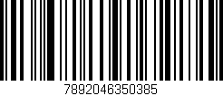 Código de barras (EAN, GTIN, SKU, ISBN): '7892046350385'