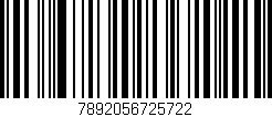 Código de barras (EAN, GTIN, SKU, ISBN): '7892056725722'