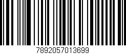 Código de barras (EAN, GTIN, SKU, ISBN): '7892057013699'