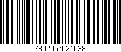 Código de barras (EAN, GTIN, SKU, ISBN): '7892057021038'