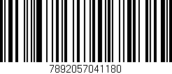 Código de barras (EAN, GTIN, SKU, ISBN): '7892057041180'