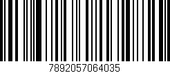 Código de barras (EAN, GTIN, SKU, ISBN): '7892057064035'