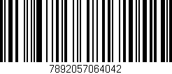 Código de barras (EAN, GTIN, SKU, ISBN): '7892057064042'