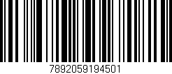 Código de barras (EAN, GTIN, SKU, ISBN): '7892059194501'