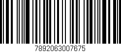 Código de barras (EAN, GTIN, SKU, ISBN): '7892063007675'