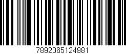 Código de barras (EAN, GTIN, SKU, ISBN): '7892065124981'