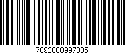 Código de barras (EAN, GTIN, SKU, ISBN): '7892080997805'