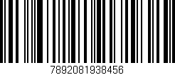 Código de barras (EAN, GTIN, SKU, ISBN): '7892081938456'