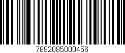 Código de barras (EAN, GTIN, SKU, ISBN): '7892085000456'