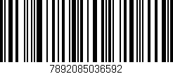 Código de barras (EAN, GTIN, SKU, ISBN): '7892085036592'