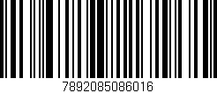 Código de barras (EAN, GTIN, SKU, ISBN): '7892085086016'