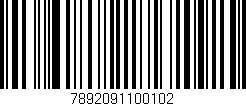 Código de barras (EAN, GTIN, SKU, ISBN): '7892091100102'