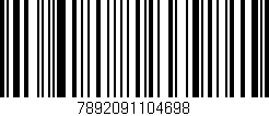Código de barras (EAN, GTIN, SKU, ISBN): '7892091104698'
