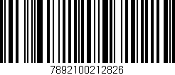Código de barras (EAN, GTIN, SKU, ISBN): '7892100212826'