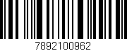 Código de barras (EAN, GTIN, SKU, ISBN): '7892100962'