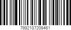Código de barras (EAN, GTIN, SKU, ISBN): '7892107209461'