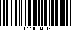 Código de barras (EAN, GTIN, SKU, ISBN): '7892108084807'