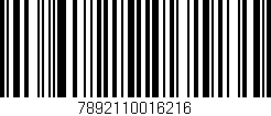 Código de barras (EAN, GTIN, SKU, ISBN): '7892110016216'