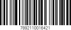Código de barras (EAN, GTIN, SKU, ISBN): '7892110016421'