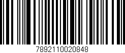 Código de barras (EAN, GTIN, SKU, ISBN): '7892110020848'