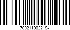 Código de barras (EAN, GTIN, SKU, ISBN): '7892110022194'