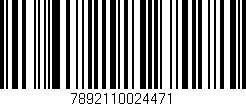 Código de barras (EAN, GTIN, SKU, ISBN): '7892110024471'