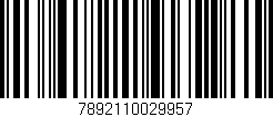 Código de barras (EAN, GTIN, SKU, ISBN): '7892110029957'