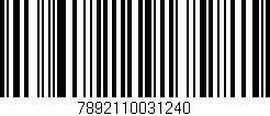 Código de barras (EAN, GTIN, SKU, ISBN): '7892110031240'