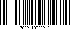 Código de barras (EAN, GTIN, SKU, ISBN): '7892110033213'