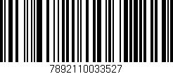 Código de barras (EAN, GTIN, SKU, ISBN): '7892110033527'