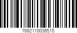 Código de barras (EAN, GTIN, SKU, ISBN): '7892110038515'