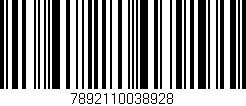 Código de barras (EAN, GTIN, SKU, ISBN): '7892110038928'