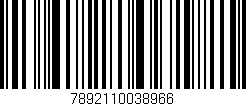 Código de barras (EAN, GTIN, SKU, ISBN): '7892110038966'