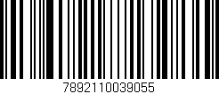 Código de barras (EAN, GTIN, SKU, ISBN): '7892110039055'