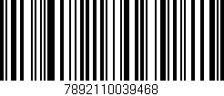 Código de barras (EAN, GTIN, SKU, ISBN): '7892110039468'