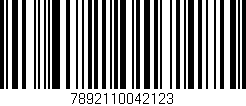 Código de barras (EAN, GTIN, SKU, ISBN): '7892110042123'