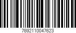 Código de barras (EAN, GTIN, SKU, ISBN): '7892110047623'