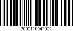 Código de barras (EAN, GTIN, SKU, ISBN): '7892110047937'