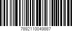 Código de barras (EAN, GTIN, SKU, ISBN): '7892110049887'