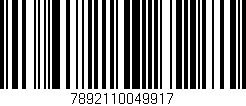 Código de barras (EAN, GTIN, SKU, ISBN): '7892110049917'