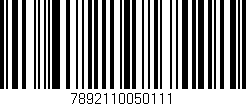 Código de barras (EAN, GTIN, SKU, ISBN): '7892110050111'