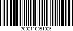 Código de barras (EAN, GTIN, SKU, ISBN): '7892110051026'