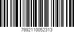 Código de barras (EAN, GTIN, SKU, ISBN): '7892110052313'