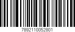 Código de barras (EAN, GTIN, SKU, ISBN): '7892110052801'