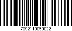 Código de barras (EAN, GTIN, SKU, ISBN): '7892110053822'