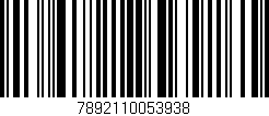 Código de barras (EAN, GTIN, SKU, ISBN): '7892110053938'
