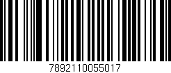 Código de barras (EAN, GTIN, SKU, ISBN): '7892110055017'